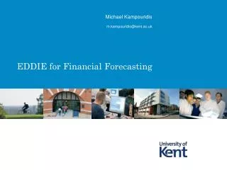 EDDIE for Financial Forecasting