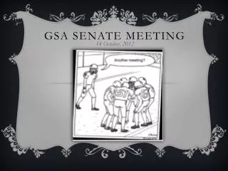 GSA Senate Meeting