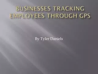 Businesses tracking employees through gps