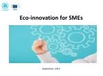 Eco-innovation for SMEs