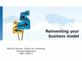 Reinventing your business model
