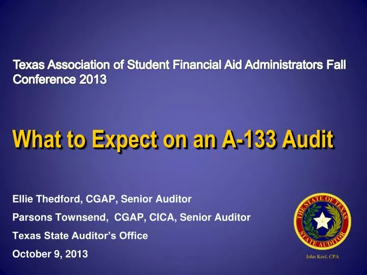 what to expect on an a 133 audit