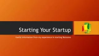 Starting Your Startup