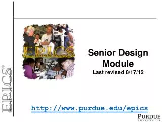 Senior Design Module Last revised 8/17/12