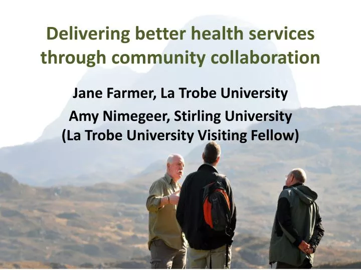 delivering better health services through community collaboration