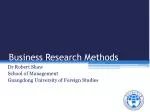 Business Research Methods - slide 1
