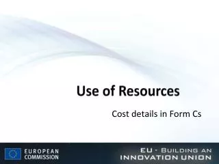 Use of Resources