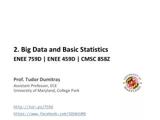 2. Big Data and Basic Statistics