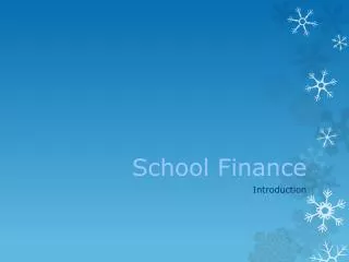 School Finance