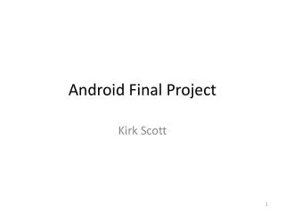 Android Final Project