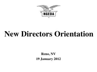 New Directors Orientation