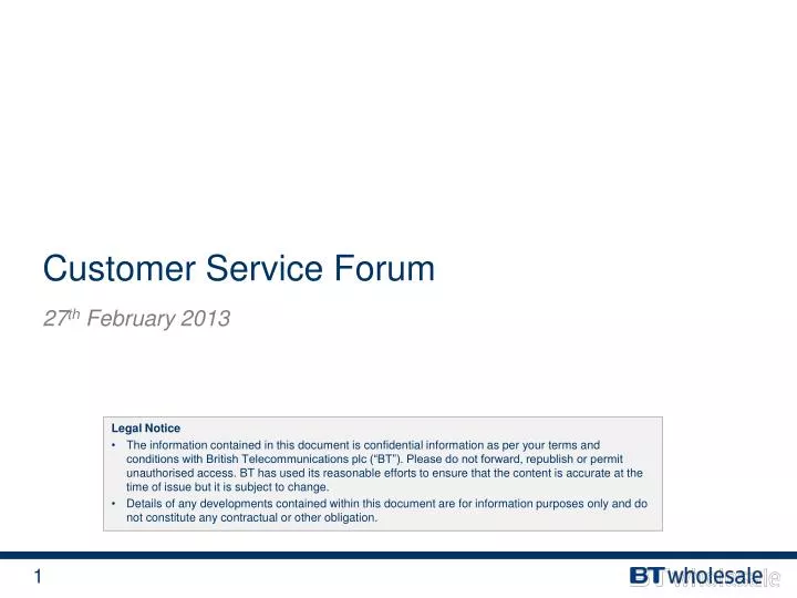 customer service forum