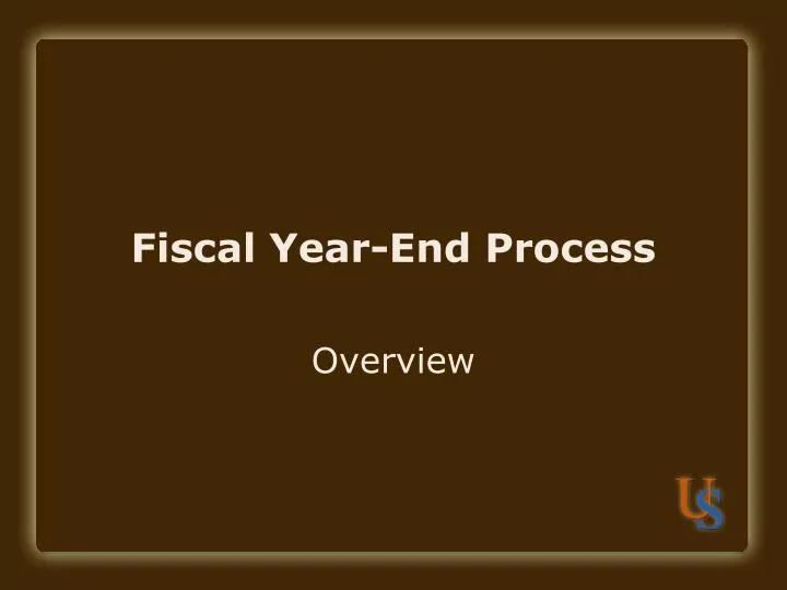 fiscal year end process