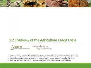 1.2 Overview of the Agriculture Credit Cycle