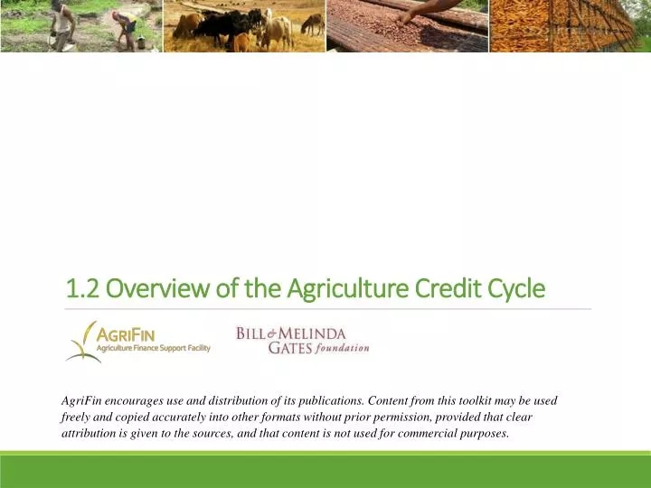 1 2 overview of the agriculture credit cycle