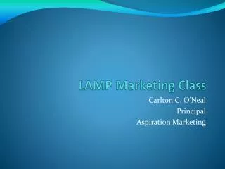 LAMP Marketing Class
