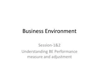 PPT - Business Environment PowerPoint Presentation, Free Download - ID ...