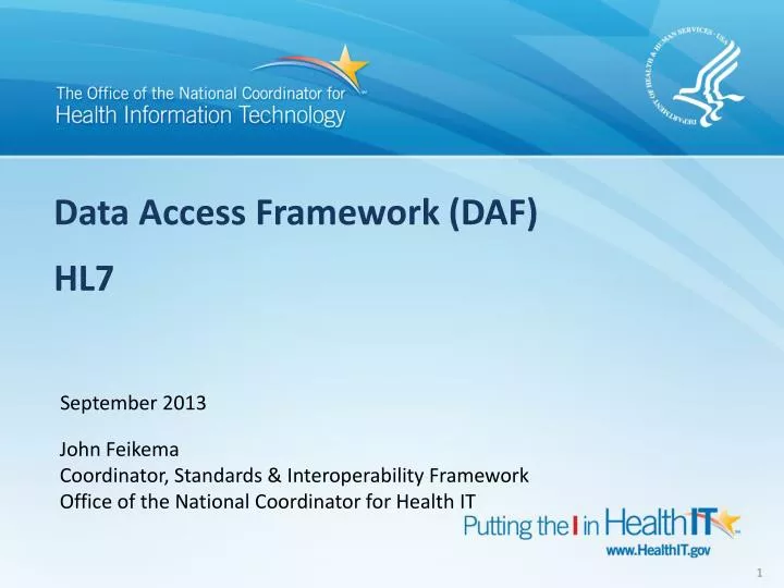 data access framework daf hl7