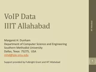 VoIP Data IIIT Allahabad