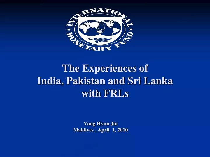 the experiences of india pakistan and sri lanka with frls