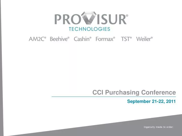 cci purchasing conference
