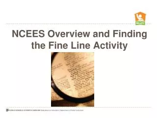 NCEES Overview and Finding the Fine Line Activity