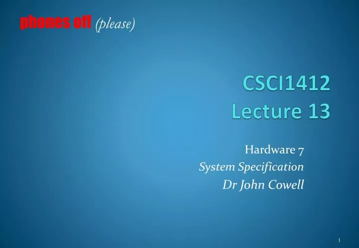 csci1412 lecture 13
