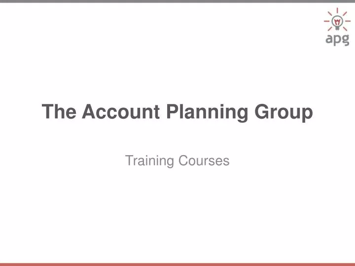 the account planning group