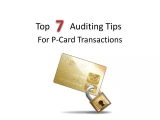 Top Auditing Tips