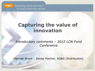 Capturing the value of innovation