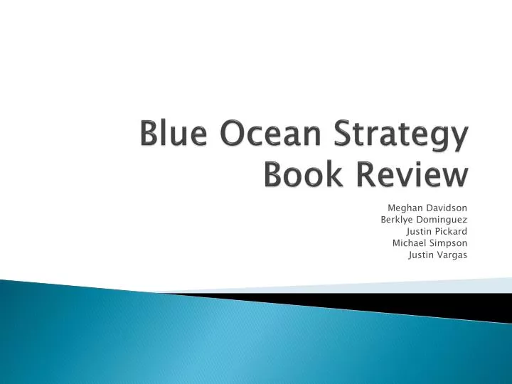 blue ocean strategy book review