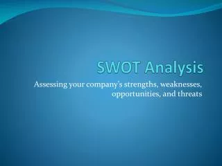 SWOT Analysis