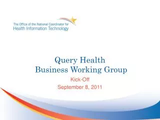 Query Health Business Working Group