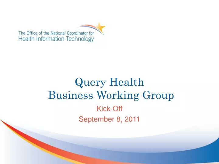 query health business working group