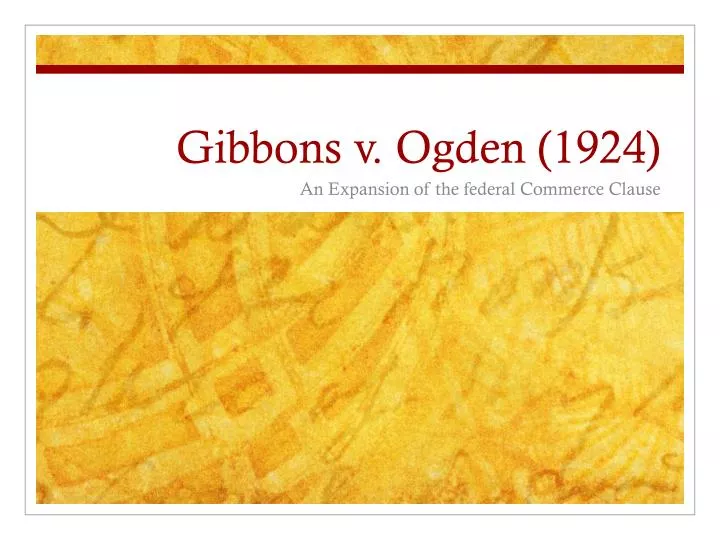gibbons v ogden 1924