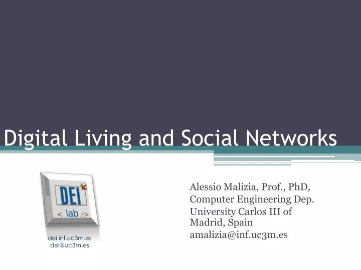 digital living and social networks
