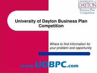 University of Dayton Business Plan Competition