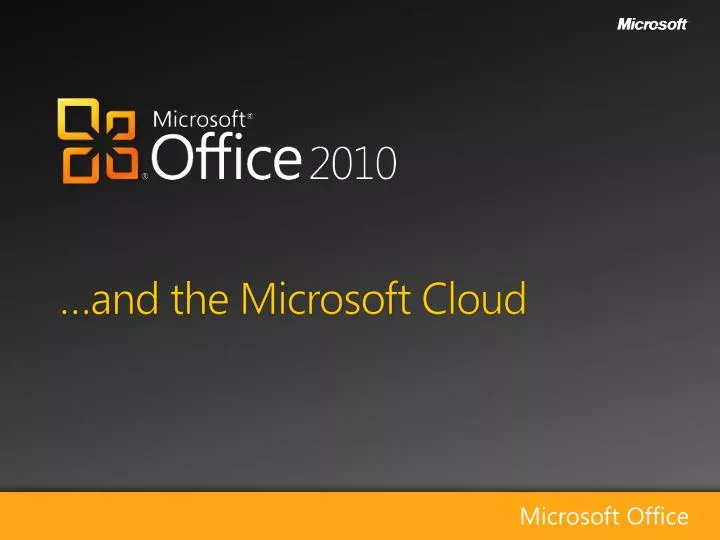 and the microsoft cloud