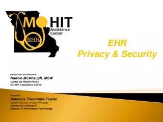 EHR Privacy &amp; Security