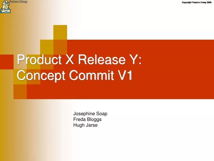 product x release y concept commit v1