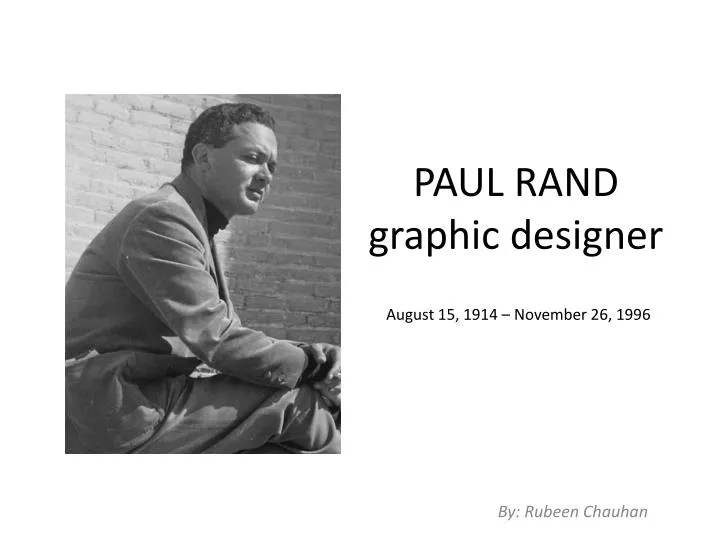 paul rand graphic designer