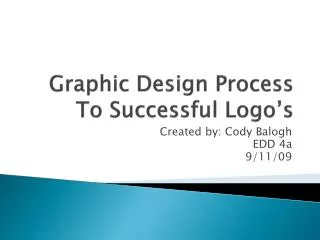 Graphic Design Process To Successful Logo’s