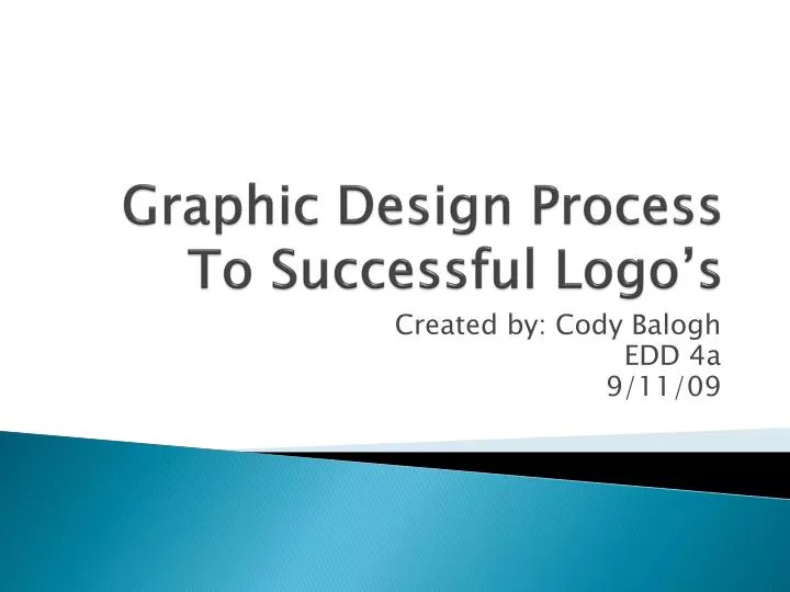 graphic design process to successful logo s