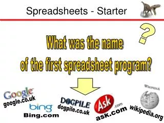 Spreadsheets - Starter