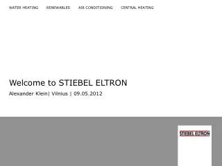 Welcome to STIEBEL ELTRON