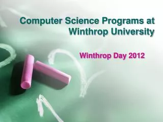 Computer Science Programs at Winthrop University