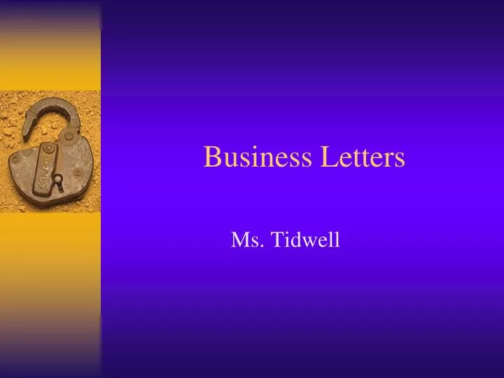 business letters