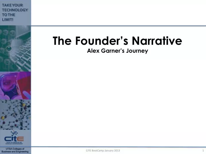 the founder s narrative alex garner s journey