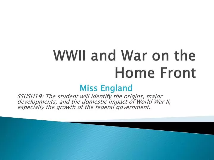 wwii and war on the home front