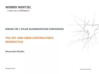eskom csp / solar augmentation conference